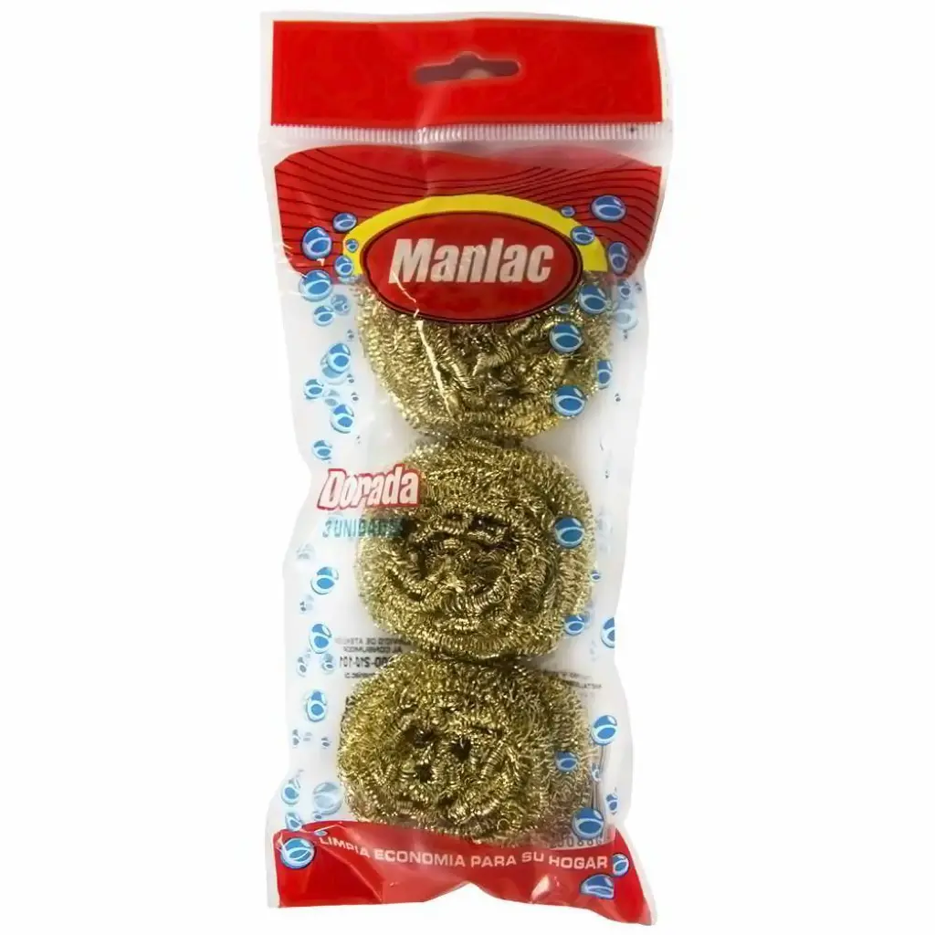 Esponja Acero Dorada 3 un