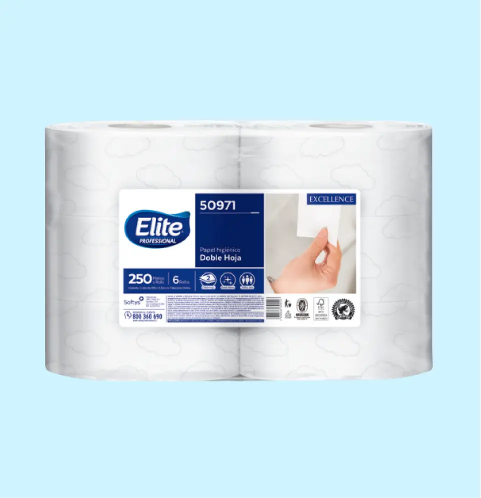 Papel Higiénico Elite DH 250m 6un