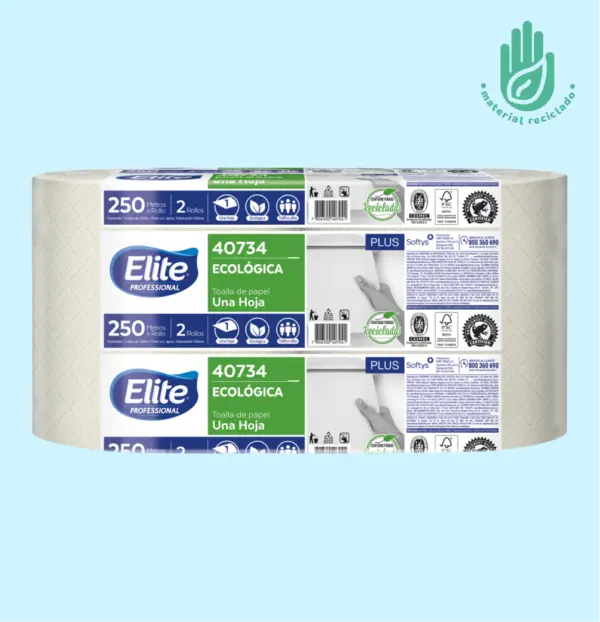 Toalla Papel Ecológica Elite 2x250m