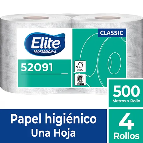 [21705] Papel Higiénico Elite P Classic Uh 500 M X4