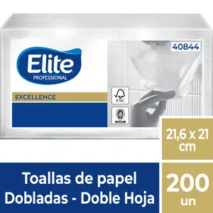 [21830] Toalla Interfoliada Elite 2H 200 hjs