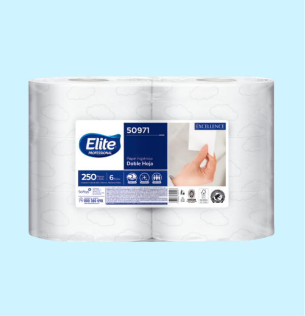 Papel Higiénico Doble Hoja 250m 6un